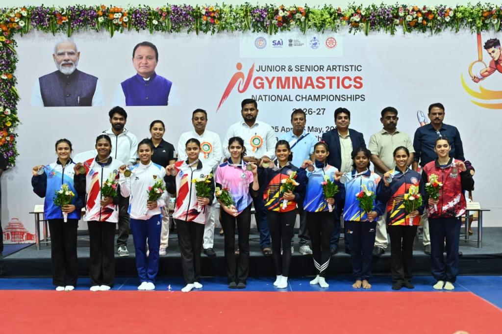 Women’s Artistic Gymnastics Championship Concludes at Nationals 2026–27 with Spectacular Finals at Kalinga Stadium
